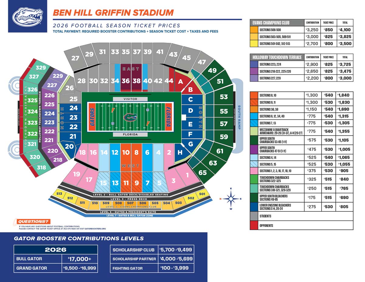 Football season ticket contribution map 2026